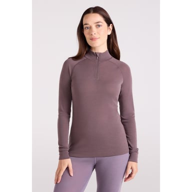 Mountain Warehouse Womens/Ladies Merino Wool Zip Neck Thermal Top (Brown)