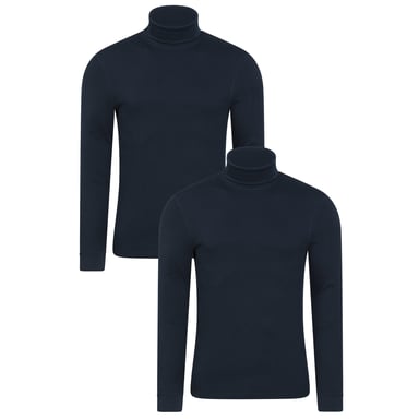 Mountain Warehouse Mens Meribel Thermal Top (Pack of 2) (Navy)