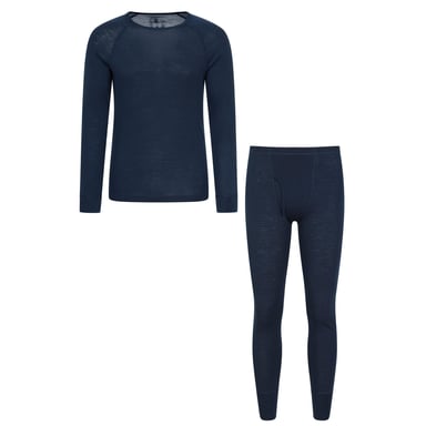 Mountain Warehouse Mens Merino Wool Thermal Base Layers Set (Navy)