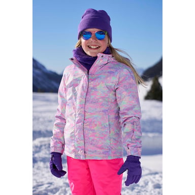 Mountain Warehouse Childrens/Kids Snowdrop Watercolour Ski Jacket (Pale Blue)