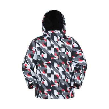 Mountain Warehouse Childrens/Kids Mogal Geometric Ski Jacket (Dark Grey)