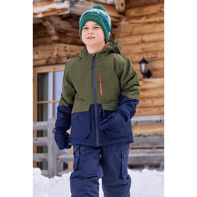 Mountain Warehouse Childrens/Kids Cosmos Water Resistant Ski Jacket (Khaki Green)