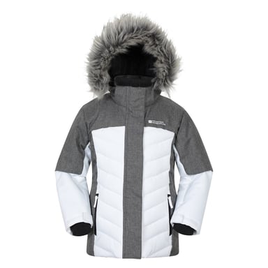 Mountain Warehouse Childrens/Kids Pyrenees Padded Ski Jacket (White)