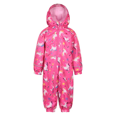 Mountain Warehouse Childrens/Kids Spright Animals Waterproof Rain Suit (Pink)
