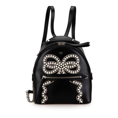 Embellished Leather Backpack