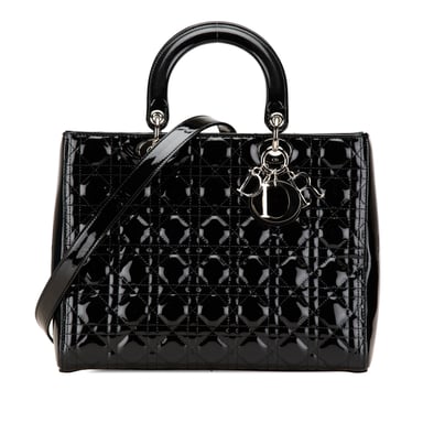 Lady Dior Medium Lack Tote