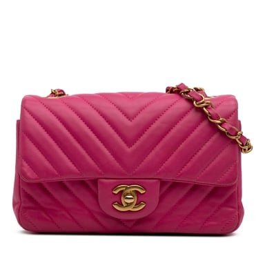 Mini Flap Chevron Kviltad Väska