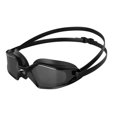 Speedo Unisex zwembril Hydropulse Smoke voor volwassenen (Zwart/Wit/Rook)