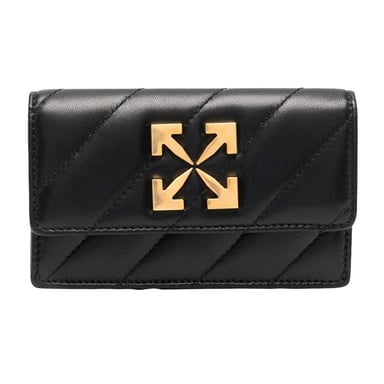 Off-White Jackhammer Leather Card Holder (Black)