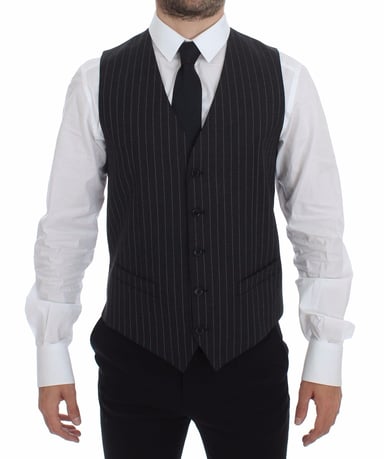 Pinstripe Vest Formal Style
