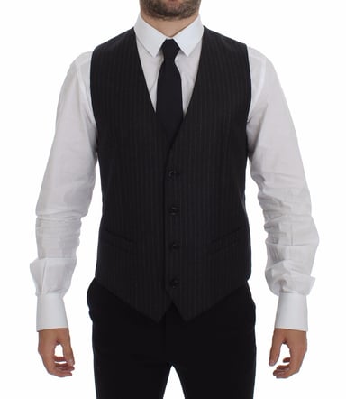 Pinstripe Vest Formal Style
