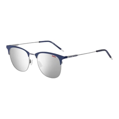 Hugo Boss Mens 1208 0KU0 Mirrored Sunglasses (Blue/Silver)