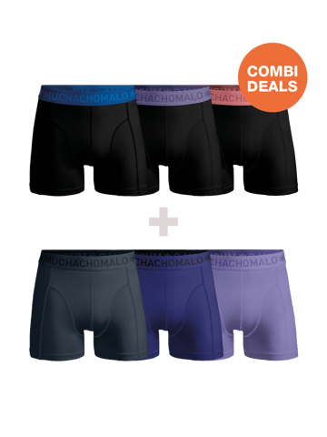Muchachomalo - 3-pack + 3-pack Boxershorts Men - Combi deal