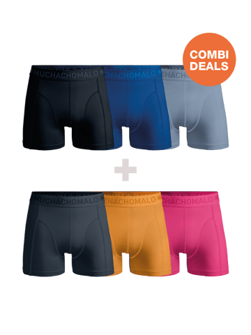 Muchachomalo - 3-pack + 3-pack Boxershorts Men - Combi deal