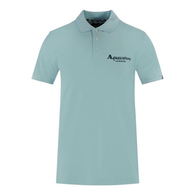 Aquascutum Mens London 1851 Polo Shirt (Light Blue)