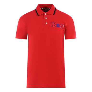 Aquascutum Mens London 1851 Polo Shirt (Red)