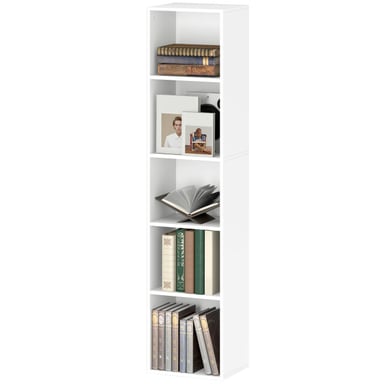 4goodz Boekenkast met 5 verstelbare planken 24x30x134 cm -