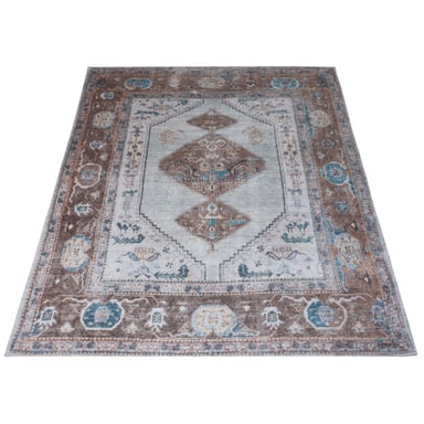 Veer Carpets Vloerkleed karaca blue/brown 06 70 x 140 cm