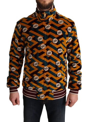Geometric Print Track Jacket