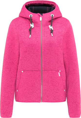ICEBOUND Knitted fleece jacket women pink melange