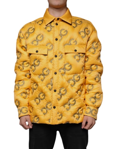 Puffjacka Dg Logotyp Gul