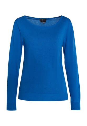 Faina Knitted pullover women blue