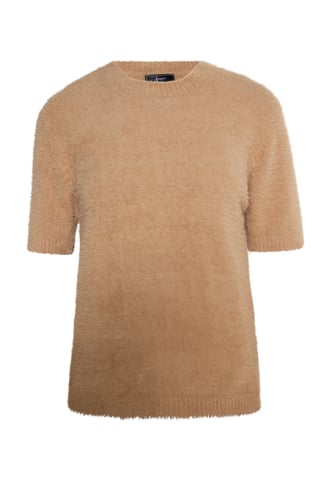 Faina Knitted pullover women camel