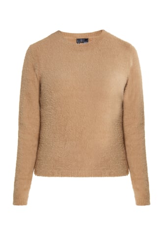 Faina Knitted pullover women camel