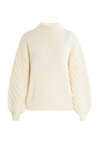 RISA Knitted pullover women cream