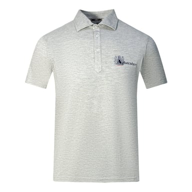 Aquascutum Unisex Adult Aldis London Logo Polo Shirt (Grey/Black)