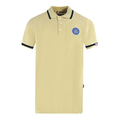 Aquascutum Unisex Adult London Embroidered Badge Polo Shirt (Beige)