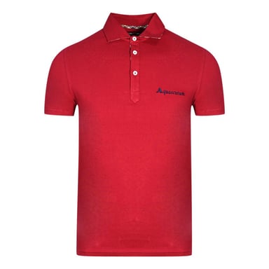 Aquascutum Unisex Adult Signature Logo Polo Shirt (Red)