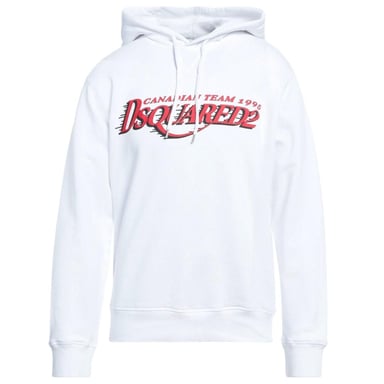 DSquared2 Heren Canadees Team Logo Cool Fit Hoodie (Wit)