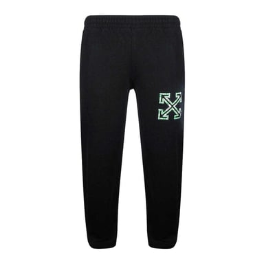 Off White Unisex Adult Arrows Tape Slim Jogging Bottoms (Black)