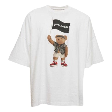 Palm Angels Unisex Adult Pirate Bear Loose T-Shirt (White)