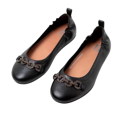 Fit Flop Womens/Ladies Allegro Sparkle Ballerina Flats (Black)