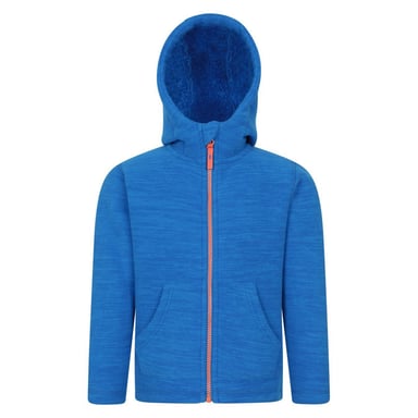 Mountain Warehouse Childrens/Kids Snowdonia II Borg Lined Hoodie (Blue)