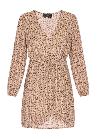 Faina jurk vrouwen beige veelkleurig