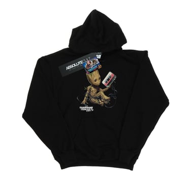 Marvel Boys Guardians Of The Galaxy Groot Tape Hoodie (Black)