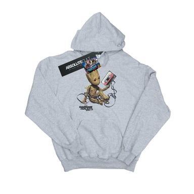 Marvel Boys Guardians Of The Galaxy Groot Tape Hoodie (Sports Grey)