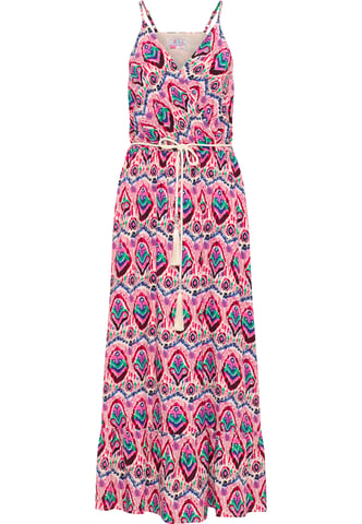IZIA Maxi-jurk met all-over print Dames Roze Veelkleurig