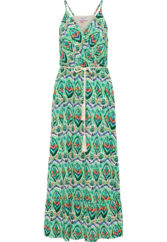 IZIA Maxi-jurk met all-over print Dames Groen Veelkleurig