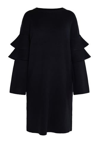 usha knitted dress women black