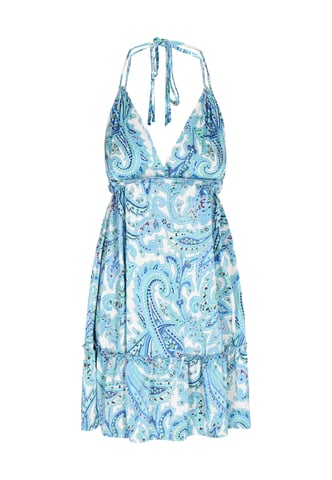 IZIA jurk vrouwen blauw veelkleurig