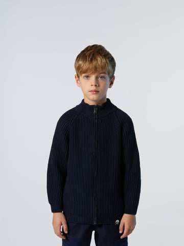 North Sails Sweater Ribbed zip-through