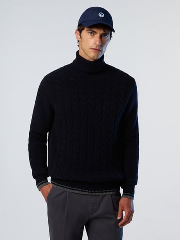 North Sails Sweater With Cable-knit front