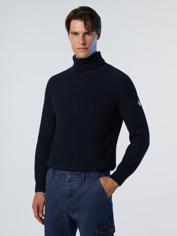 North Sails Sweater Fisherman's rib turtle-neck