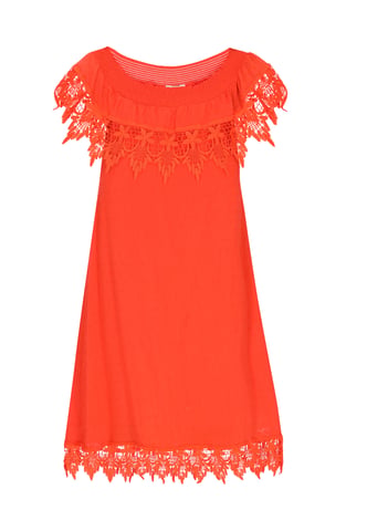 IZIA jurk vrouwen oranje