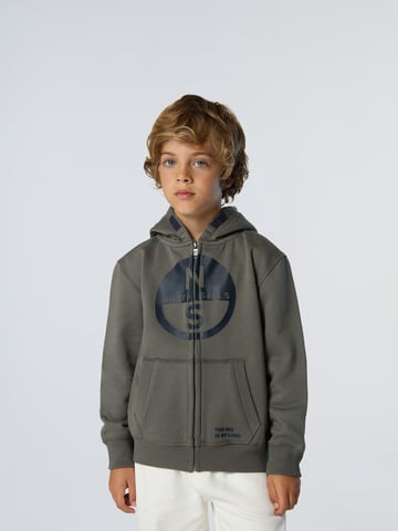 North Sails Hoodie Full-zip with maxi logo