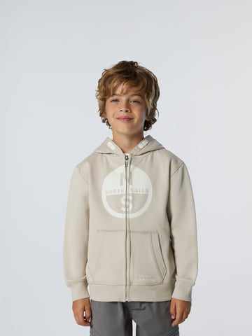 North Sails Hoodie Full-zip with maxi logo